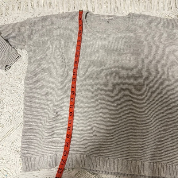 OAK + FORT Ribbed Knit Sweater Grey - Size S - Picture 10 of 11